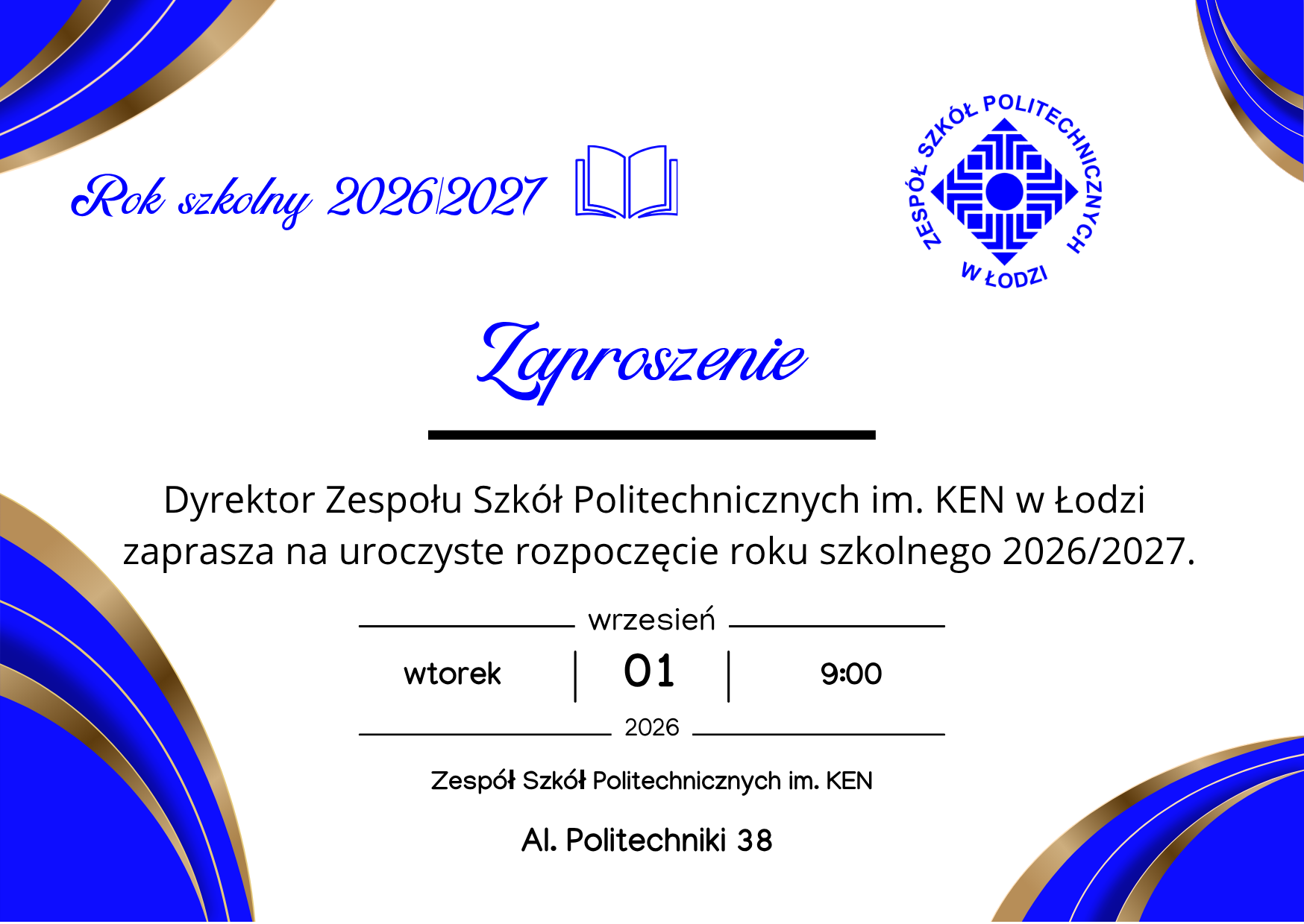 Rozpoczęcie Roku Szkolnego 2026/2027