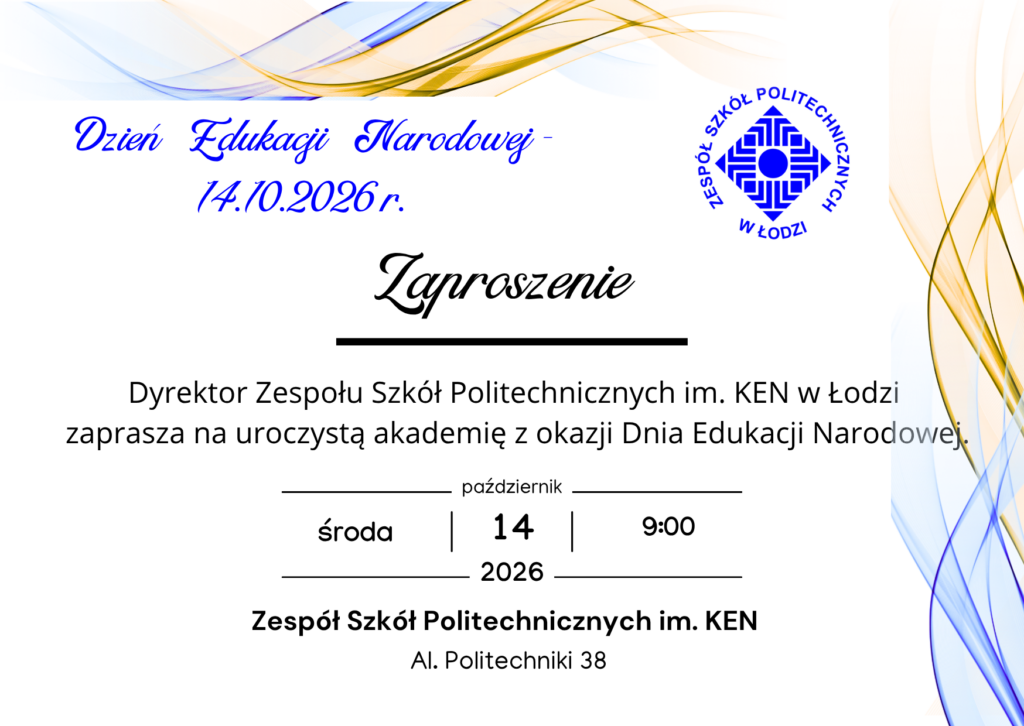 Zaproszenie na Dzień Edukacji Narodowej _ 14.10.2026